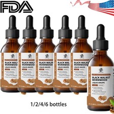 1-6x Parasite Cleanse Tincture/Extract-Wormwood, Black Walnut Hull, Clove 2oz