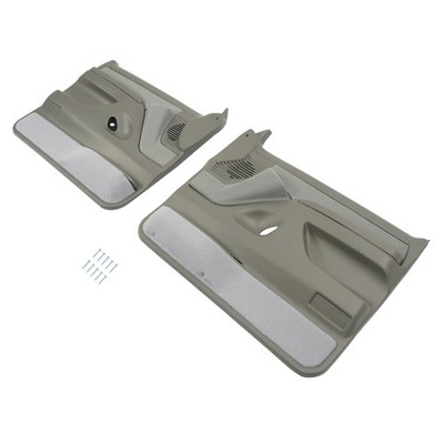 For 1992-1997 Bronco F-150 F-250 F-350 Inner Door Panels Gray 2Dr Left&Right