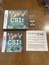 CSI: Crime Scene Investigation - Dark Motives (Nintendo DS, 2007) Complete