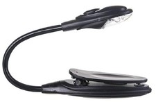 Black Book Lamp Mini Clip On Bendable Travel Bedroom Clamp Dorm Reading Light