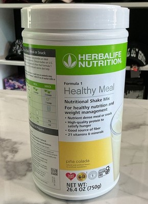 Herbalife Nutrition Formula 1 Gluten Free Shake Mix Piña Colada 26.4 oz (750g)