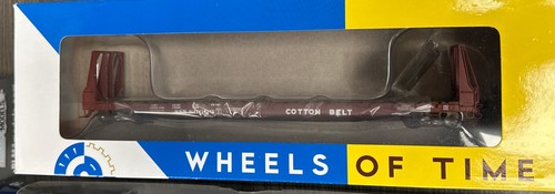 Wheels of Time RTR HO #40058 GBEC 62’ Bulkhead F-70-43 Cotton Belt SSW 86606
