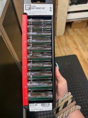 SURE BILT 98345 3/8 Drive Deep Socket Set Metric 11 Piece (ECP020406)