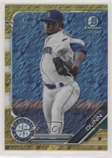 2019 Bowman Chrome Prospects Gold Shimmer Refractor 24/50 Justin Dunn #BCP-3 3wu