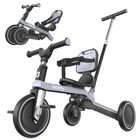 Besrey Toddler Tricycle with Push Handle Backrest for 1-5 old Years Boys,Gray