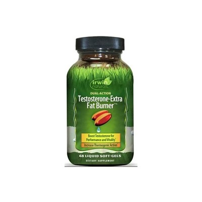 Irwin Naturals Testosterone Extra Fat Burner, Boost Testosterone, 68 Softgels