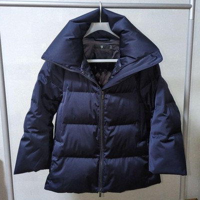 Uniqlo +J Jil Sander Down Volume Jacket Navy Women Japan Size S (US XS) New