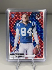 Tyler Warren - 2025 Panini Mosaic Red Mosaic Prizm Variation RC #281 - Colts