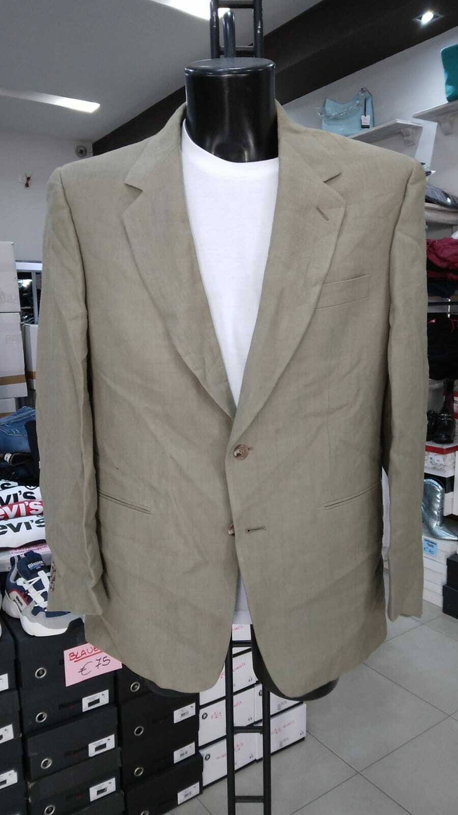 DKNY Men's Wool Blend Jacket Green DONNA KARAN NEW YORK NEW Size 42 GC401LZ