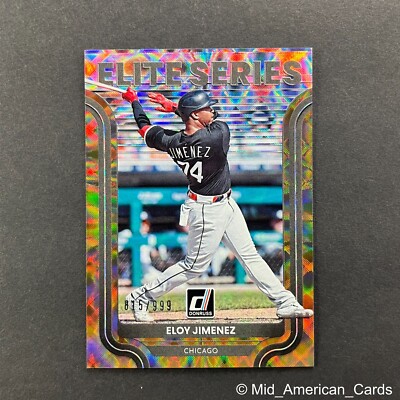 2022 Donruss Eloy Jiminez Elite Series Vector #ES-9 White Sox /999