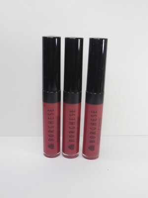 BORGHESE B GLOSS LIP GLOSS GARNET ROSE 0.18 OZ *LOT OF 3*