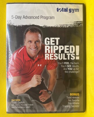   Total Gym 5-Day Advanced Program Get Ripped Results! (DVD, 2011, Durkin) New
