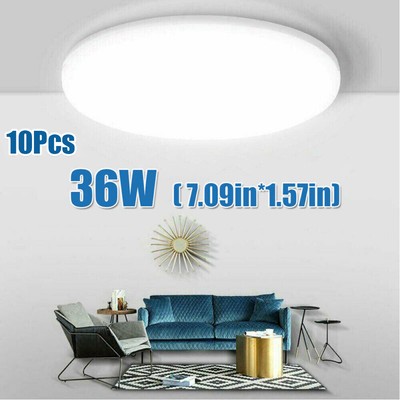 10X 36W LED Ceiling Down Light Ultra Thin Flush Mount Kitchen Lamp Home Fixture