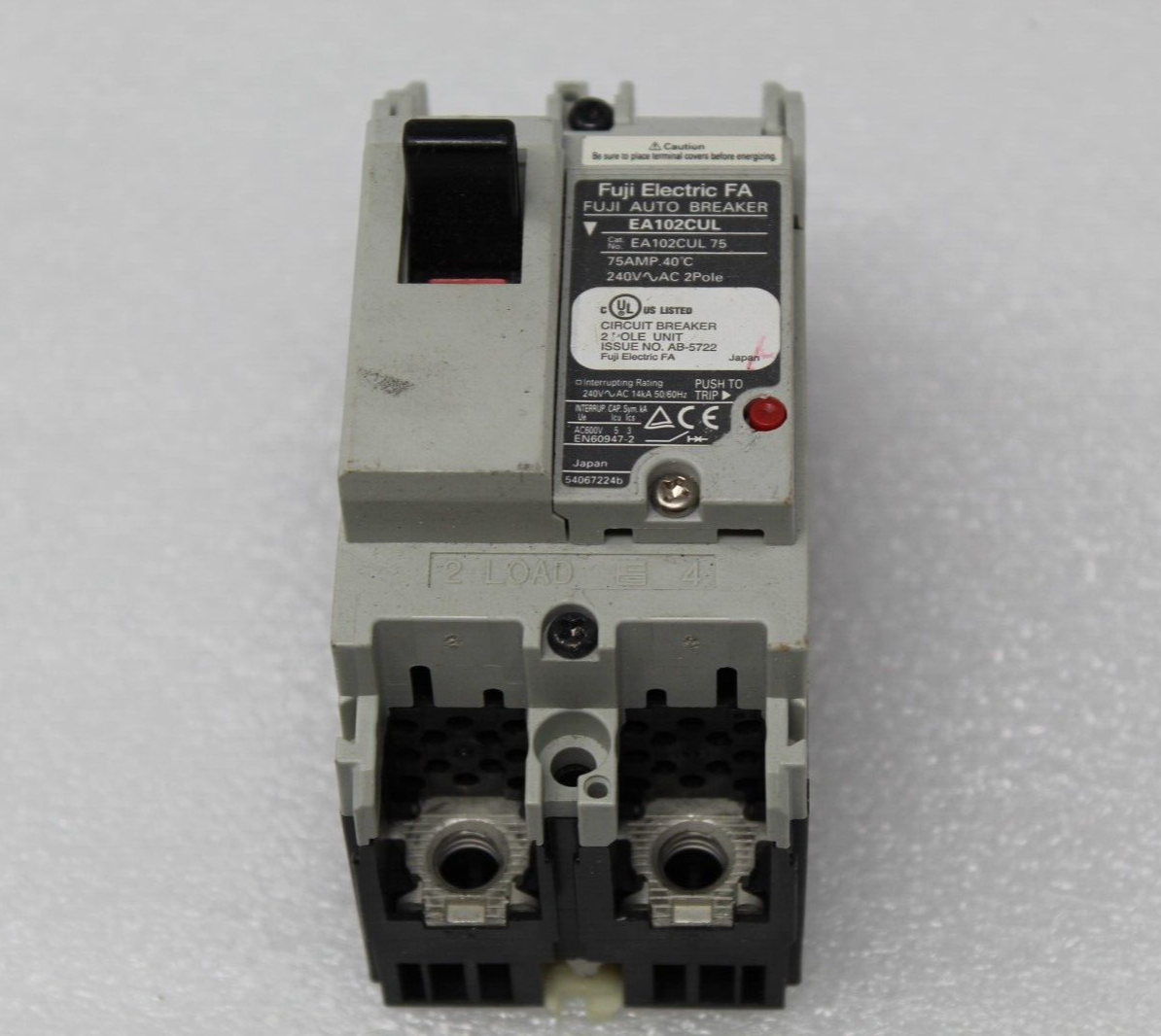 FUJI ELECTRIC EA102CUL 75A AC 240V Auto Breaker | eBay