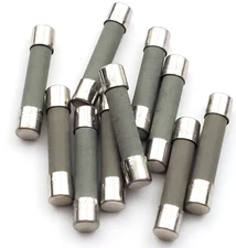 Lot of 10 Bussmann ABC12 250V 12 Amp Ceramic 1/4" x 1-1/4" Fast Acting Fuses