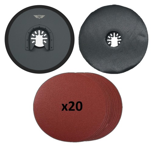 Topstools Multitool Sanding Pad Set for Dewalt Stanley Black & Decker Bosch 21PC - Picture 3 of 4