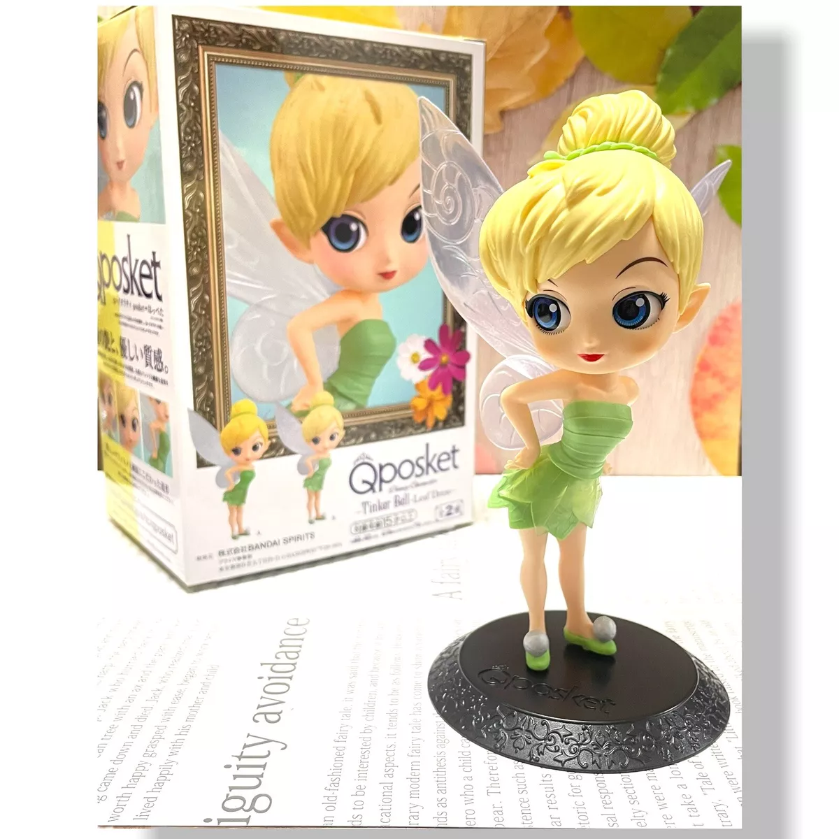 Qposket Disney Character Tinker Bell Q Posket Leaf Dress Figure Banpresto