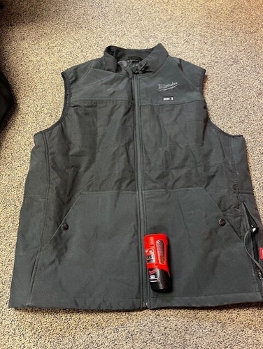 Milwaukee Tool Hombre M12 12V Negro Sudadera con Capucha Calefacción Chaqueta Chaleco M L XL 2XL Gris Rojo - Imagen 10 de 20