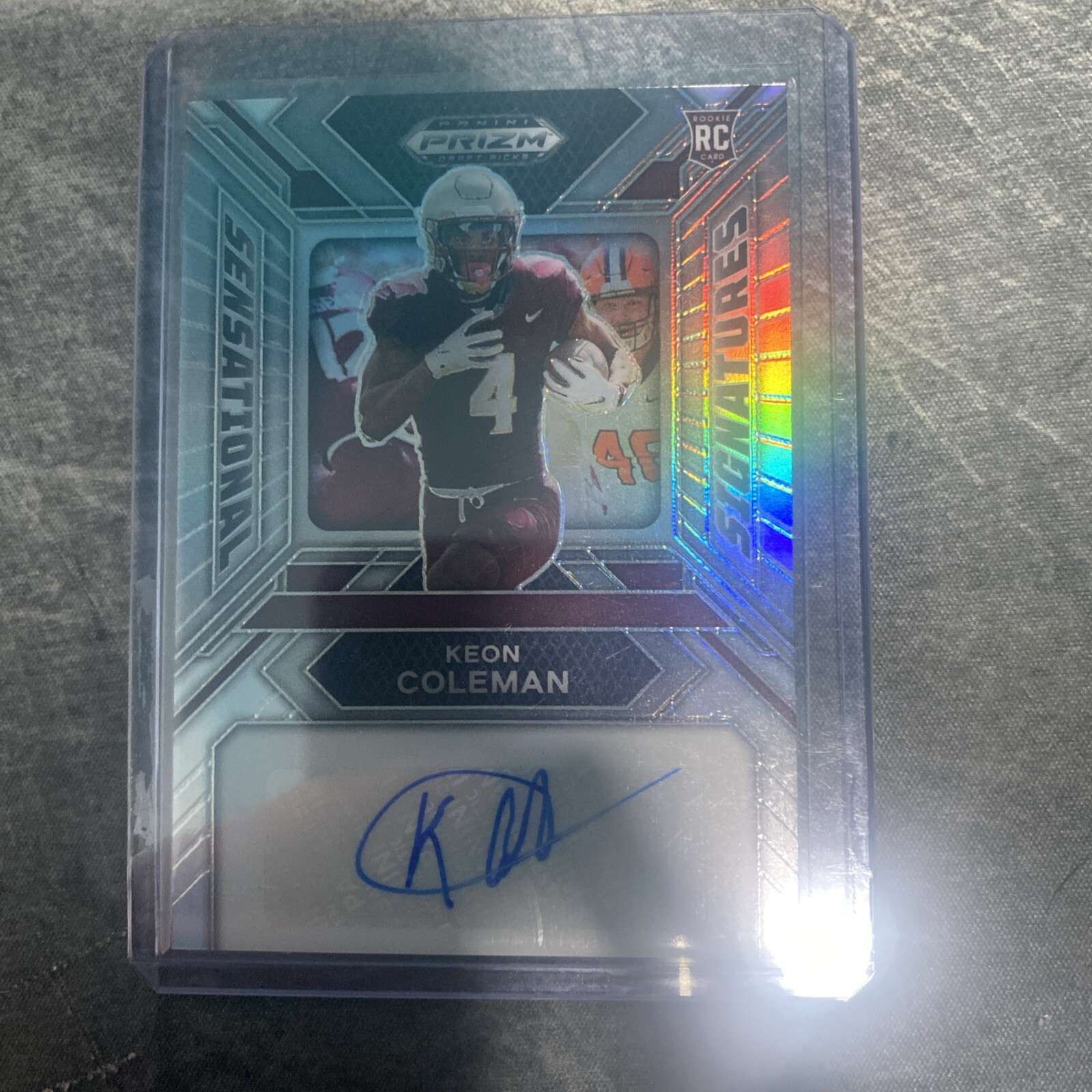 2024 Panini Prizm Draft Picks Keon Coleman Auto Rookie Card Autograph *Clean 🔥