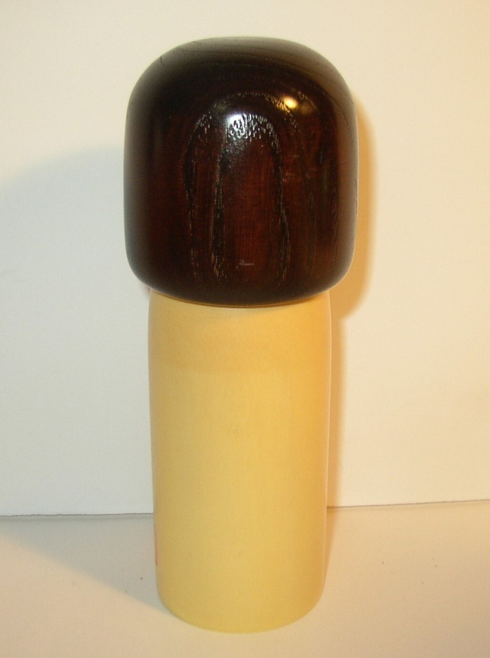 VTG Kokeshi Japanese Doll YOKOSUKA JAPAN Carved HAND Painted Wood 7