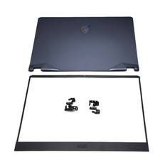 New Gray Blue Back Cover Bezel Hinges For MSI GE76 Raider 10SGS SFS MS-17K1 Top