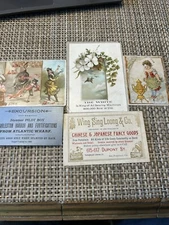 Vintage Advertising trade cards from 1899 to1910 total of 5.