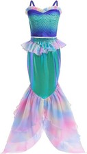 Sale! Ariel Style Mermaid Princess Halloween,Dress Up,Everyday-Free tiara!