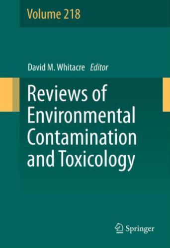 Reviews Of Environmental Contamination And Toxicology Volume 218 1704