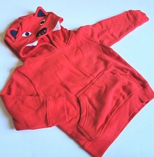 Gymboree Boys 5T Hop n Roll 3D Red Tiger Pullover Hoodie Jacket NWT 2015