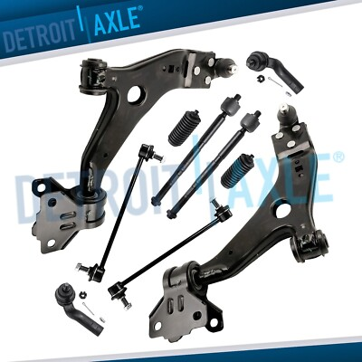 #ad #ad 10pc Front Lower Control Arms Sway Bar Links Tie Rods for Focus Transit Connect $152.33