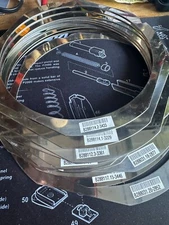 LOT 25 8” 200 mm STAINLESS STEEL SILICON WAFER DICING RING/LOOP LOT of 25