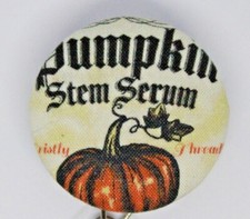 Pumpkin Apothecary Gothic Halloween Badge Reel ID Holder Nurse Teacher Student