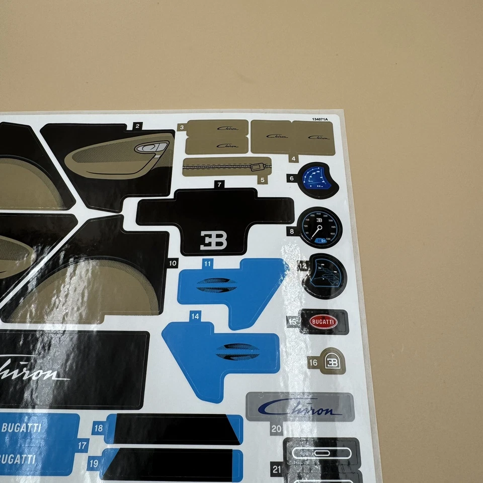 LEGO Technic Bugatti Chiron 42083 Sticker Sheet - New Never Used Authentic - Image 4 of 4