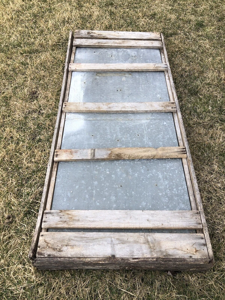 Comedero Primitivo Granja, Metal, Antiguo, 72x29x5H, Cama de Jardín Elevada Foto 4 de 4