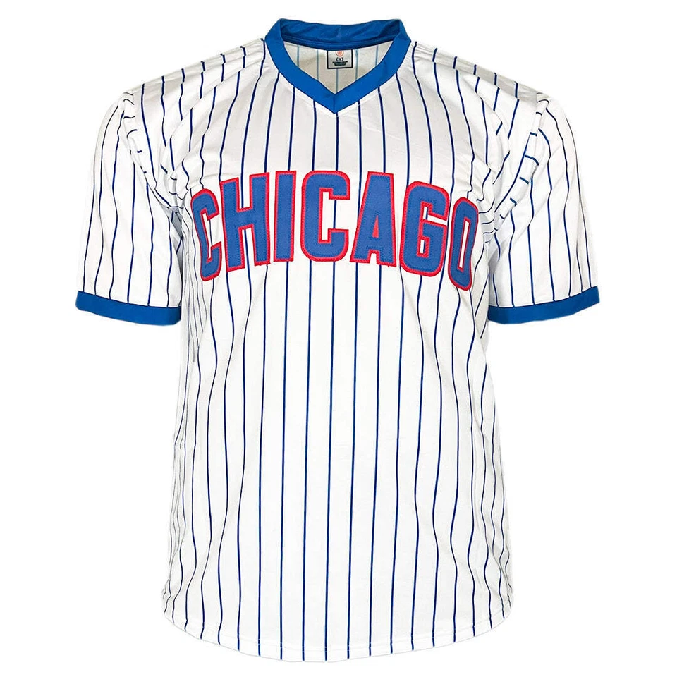 Camiseta de béisbol a rayas firmada por Sammy Sosa de Chicago (Beckett) Foto 3 de 3