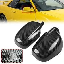 Carbon Fiber Add-on Side Mirror Covers for Nissan Skyline R34 GTR GTT GT 98-03