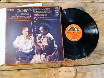 RAVI SHANKAR ET YEHUDI MENUHIN SONATE N°3 LP 33T VINYLE EX COVER EX ORIGI 1971