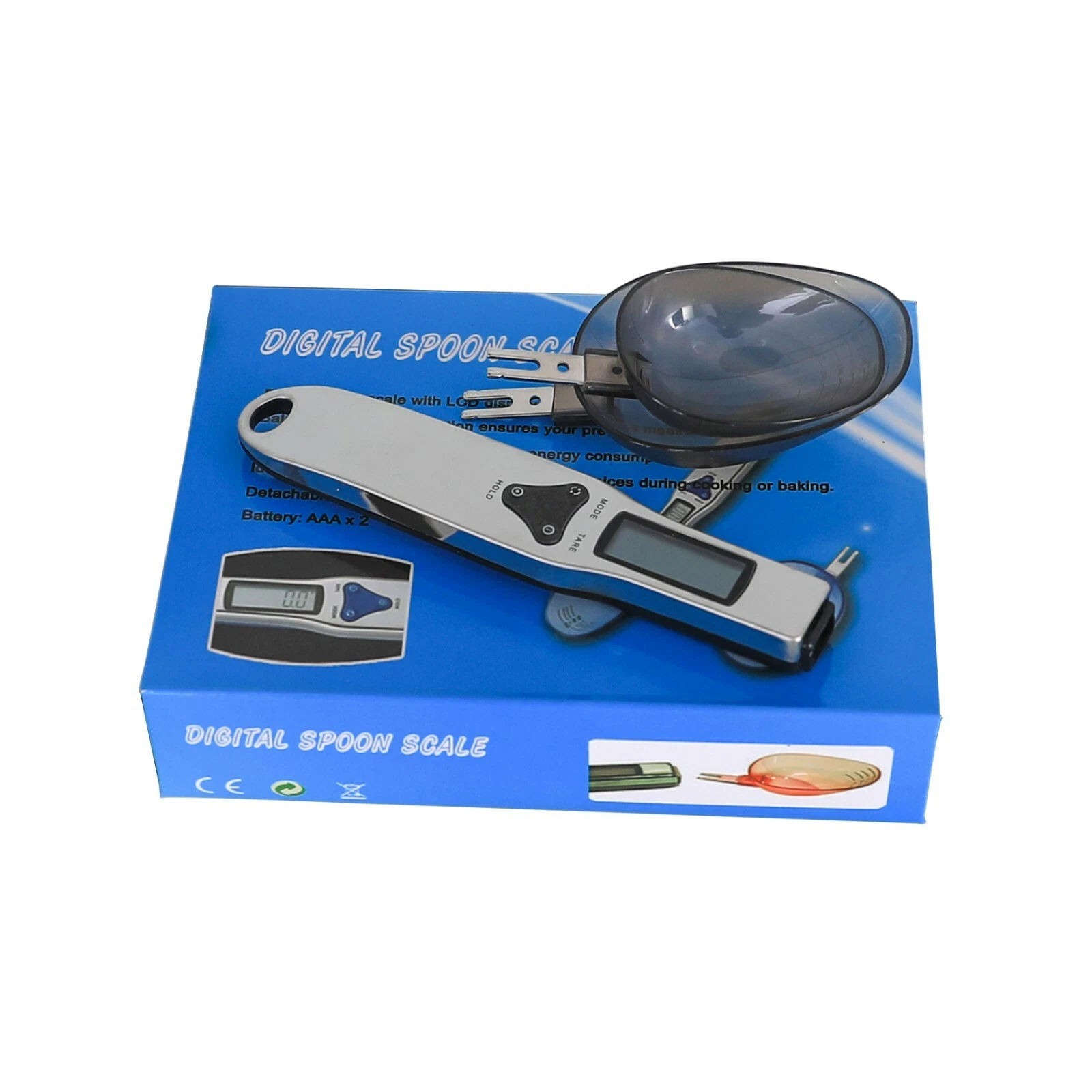 500g/0.1g Electronic Spoon Scale Measuring Digital Weight LCD Food Kitchen Tools