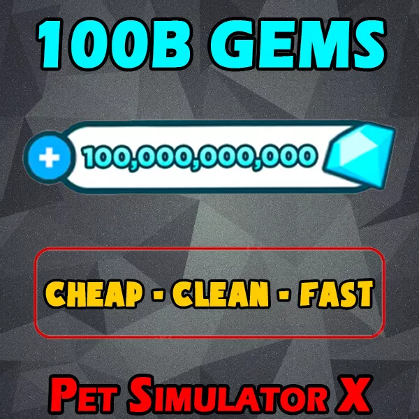 💎 Roblox - 1 Trillion Gems Pet Simulator X ( PSX ), CHEAPEST & SAFEST 💎