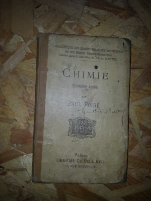 chimie première année Paul Poiré 8ème édition Delagrave début 20ème - Photo 1/4