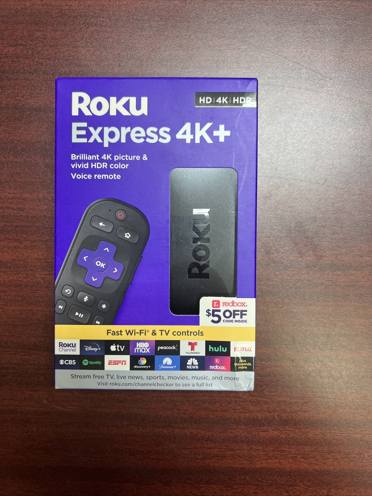 New Roku Express 4K + Plus 3941RW2 Streaming Media Player HD 4K HDR