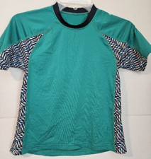 Patagonia Youth Girls RASH GUARD SIZE Large 12 Short Sleeve Green