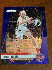 2024 Panini Prizm WNBA Grace Berger Indiana Fever Blue Velocity #89