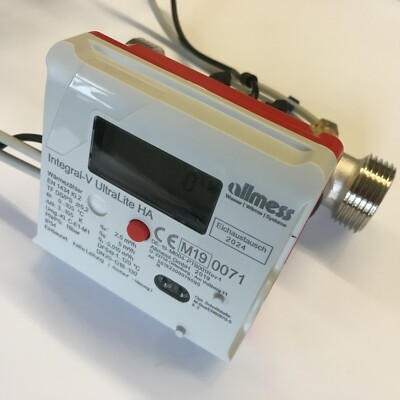 Allmess Wärmezähler Integral-V 5,2mm UltraLite Ultraschall Wärmemengenzähler Qn
