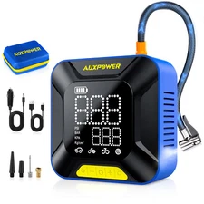 AUXPOWER Air Tire Pump Inflator Compressor Digital Electric Auto 12V Portable
