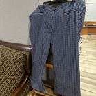 Blue And White Checkered Trousers Sz 22 Signature Collection  — photo 2