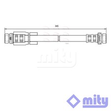 Fits Ford Fusion 2002-2012 1.4 dCi 1.6 Brake Hose Rear Mity 1207358