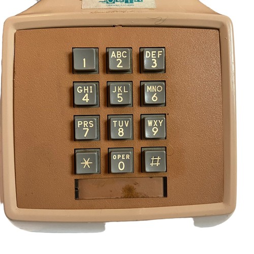 Vintage AT&T Beige Bell System Western Electric Touch-Tone Desk Telephone Phone - Picture 2 of 14