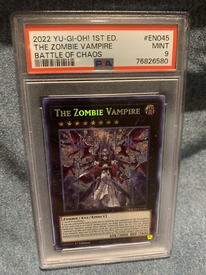 yugioh vampire zombie deck 2022 Yu-Gi-Oh! The Zombie Vampire BACH-EN045 1st Edition - PSA 9