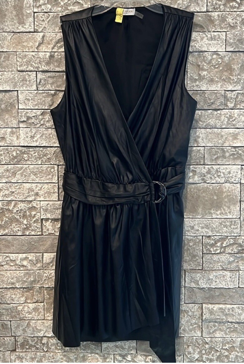ramy brook leather dress Women's Lily Faux-Leather Wrap - Black Boutique Baby Clothing